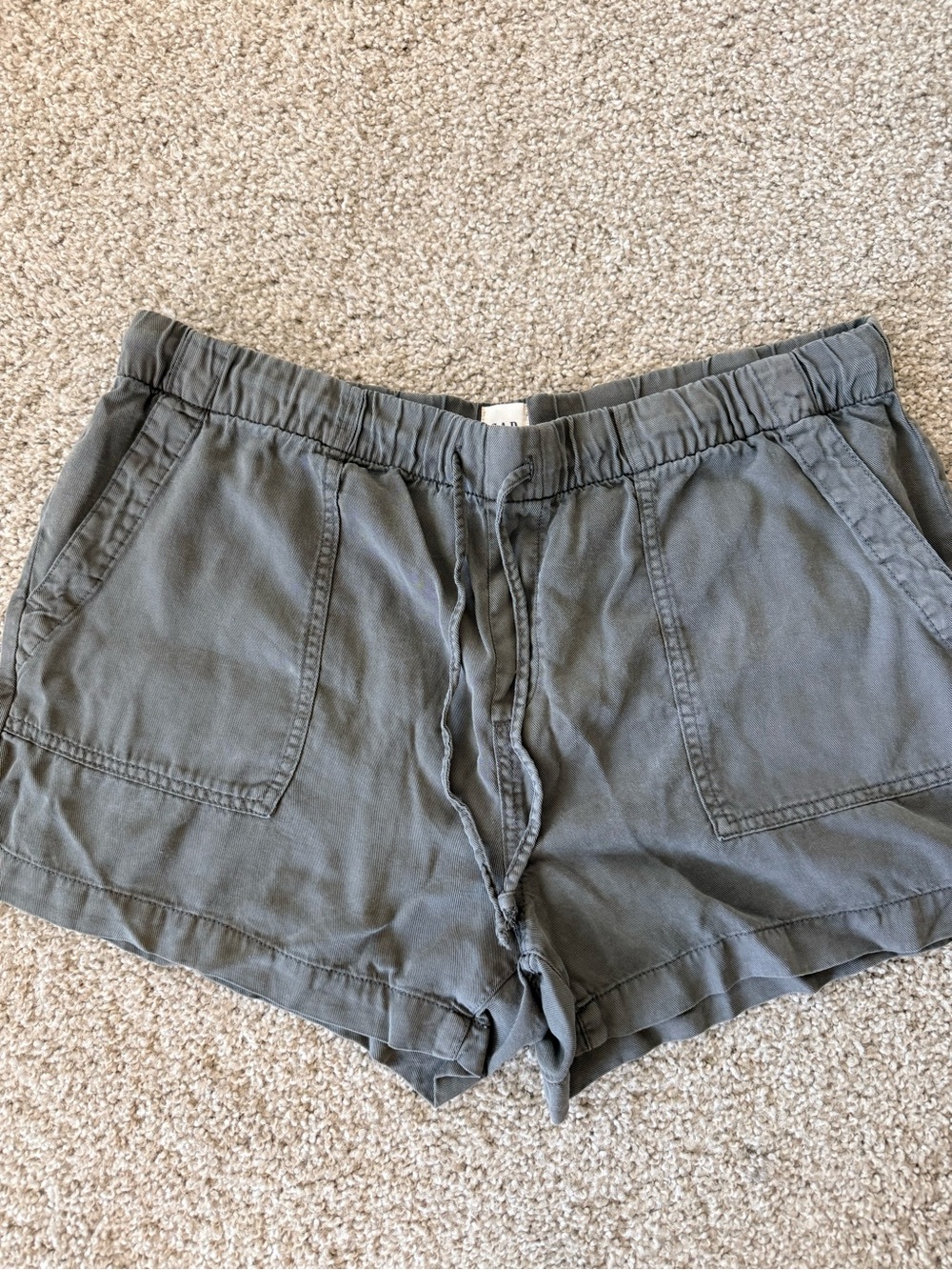 GAP Gray Drawstring Athletic Shorts